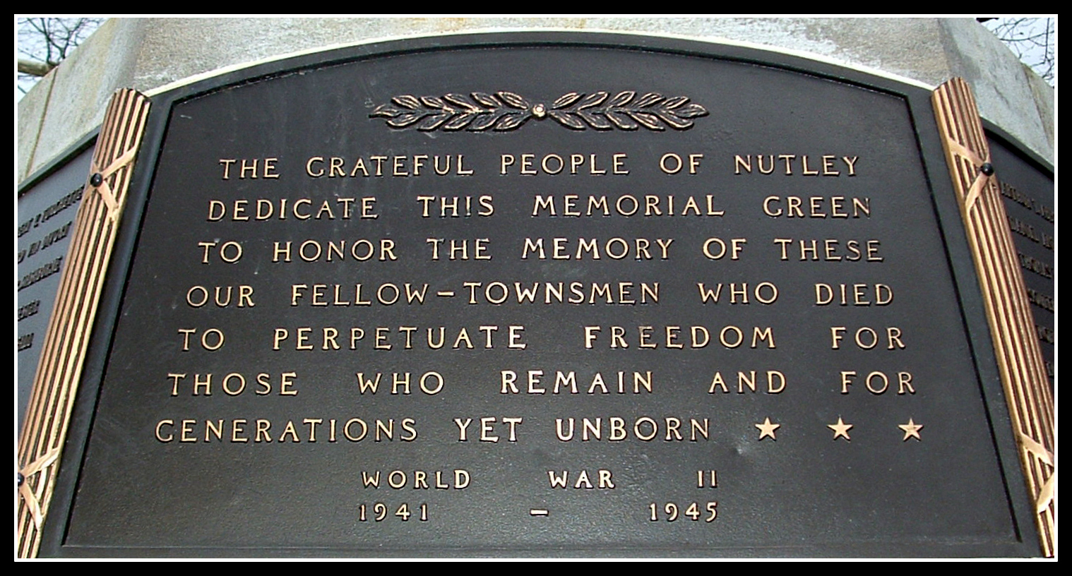 WW2 Memorial, Nutley NJ  2004 by Anthony Buccino